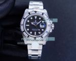 Rolex Saru GMT-Master II SS Black Dial Diamond Bezel Swiss Replica Watch